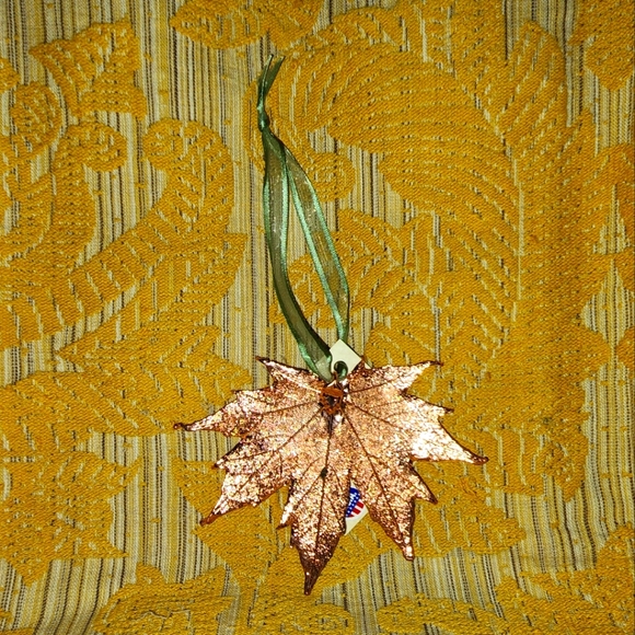 The Rose Lady Other - 🤎Copper🤎 Electroplated Leaf Ornament